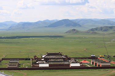 Gandan Monastery in Ulan Bator - Mongolia