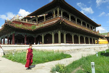 Gandan Monastery in Ulan Bator - Mongolia